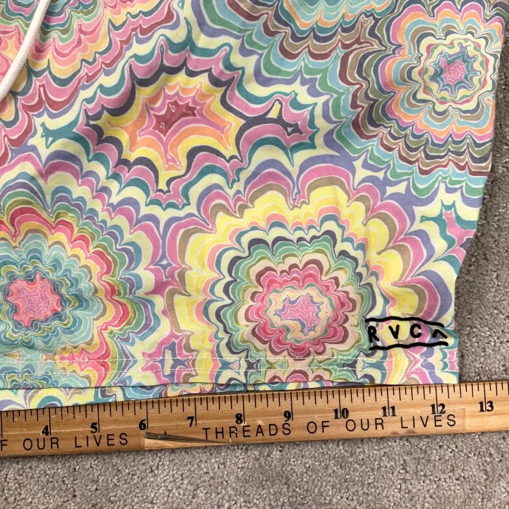 RVCA Board Shorts Mens XXL Pink Multi Psychedelic Mandala 17